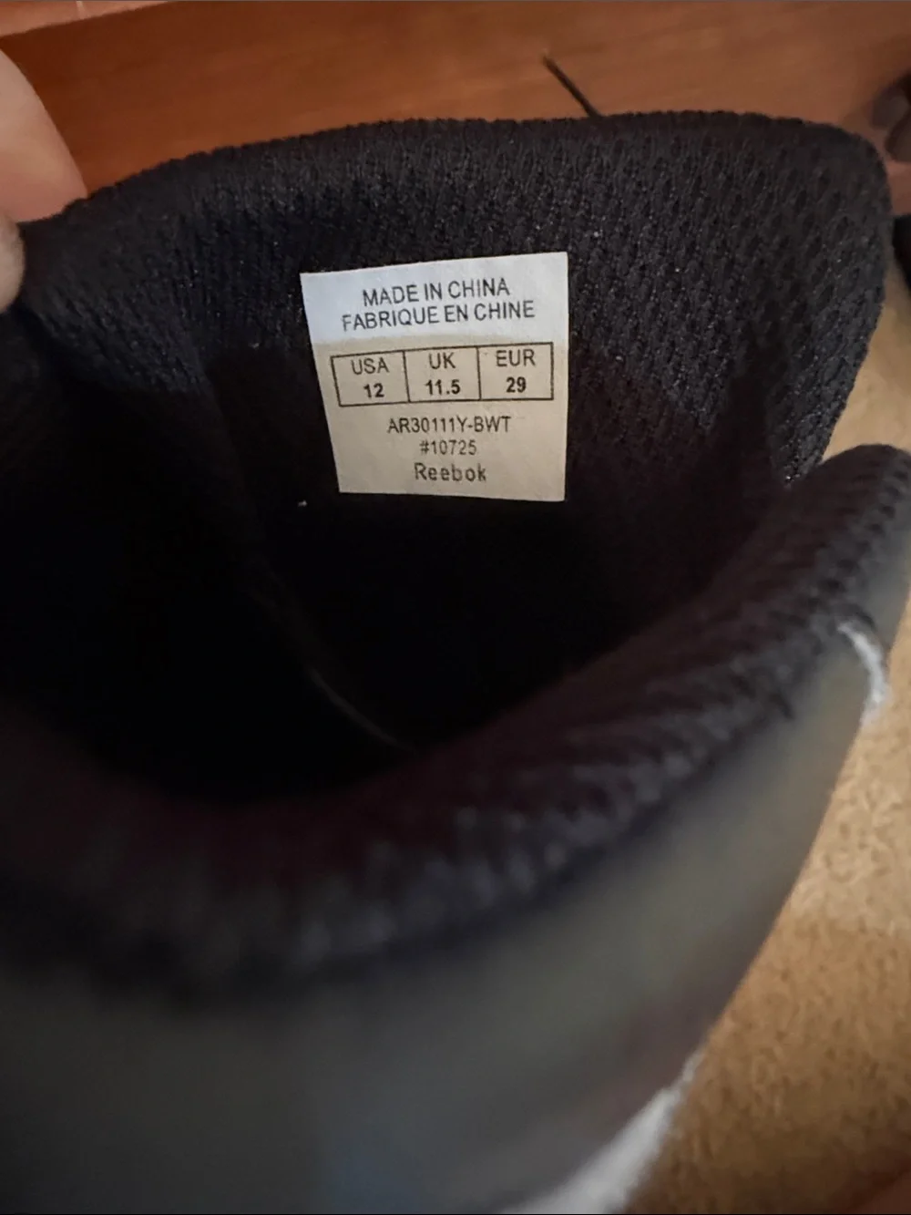 Reebok Kids Black Sneakers